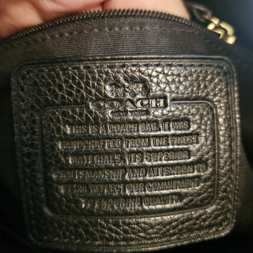 Coach Black Leather Hobo Bag - Picture 8 of 11